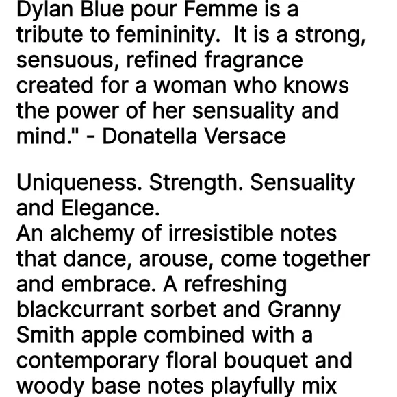 VERSACE POUR FEMME " DYLAN BLUE "3.4 OZ Brand new Sealed gift 🎁 box. - Picture 3 of 5
